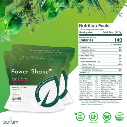 Purium Power Shake - Apple Berry (1)